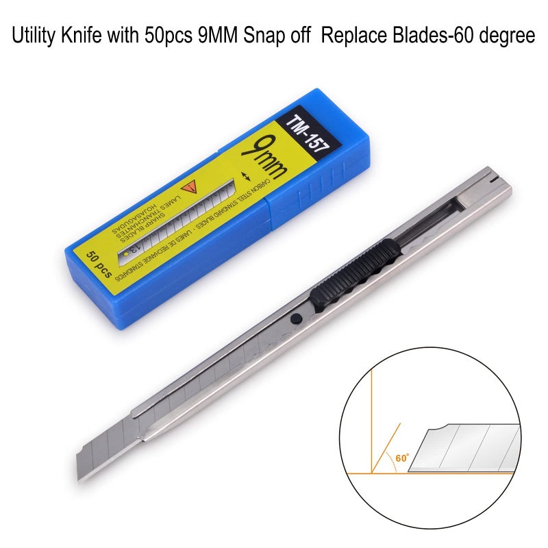 Gomake Auto Window Tint Film Tool Kits Include Vinyl Wrap Felt Squeegees with Spare Fabric Felts, Micro Squeegees, Vinyl Graphic Magnet Holders, Gloves, Cutter Knife, Utility Knife and Blades - Image 2